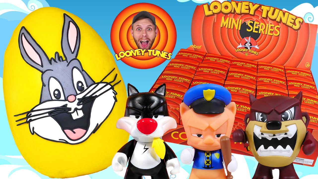 Looney Tunes Mini Series Full Case of Blind Boxes - Huge Play Doh Bugs Bunny Surprise Egg