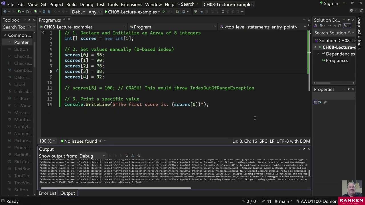 Week 4 - CH08 Lecture and Coding Demonstrations
