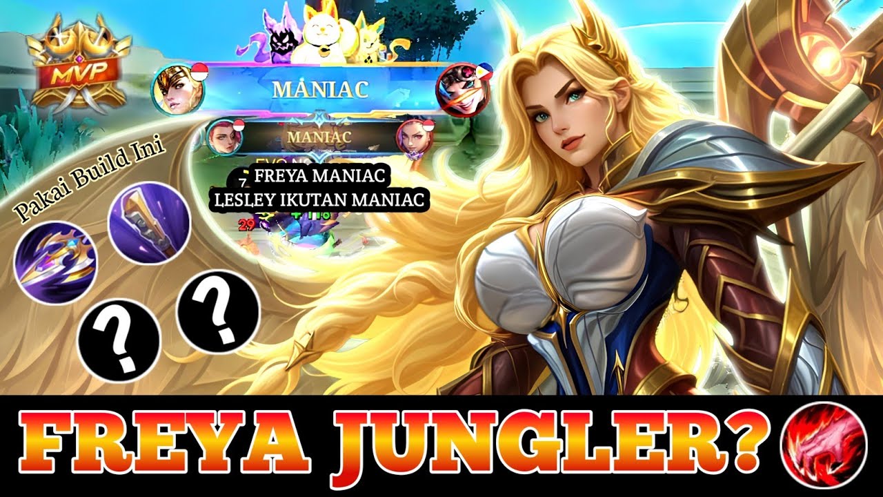 FREYA JUNGLER AUTO BAR-BAR 💥 WAJIB BAN HERO INI‼️