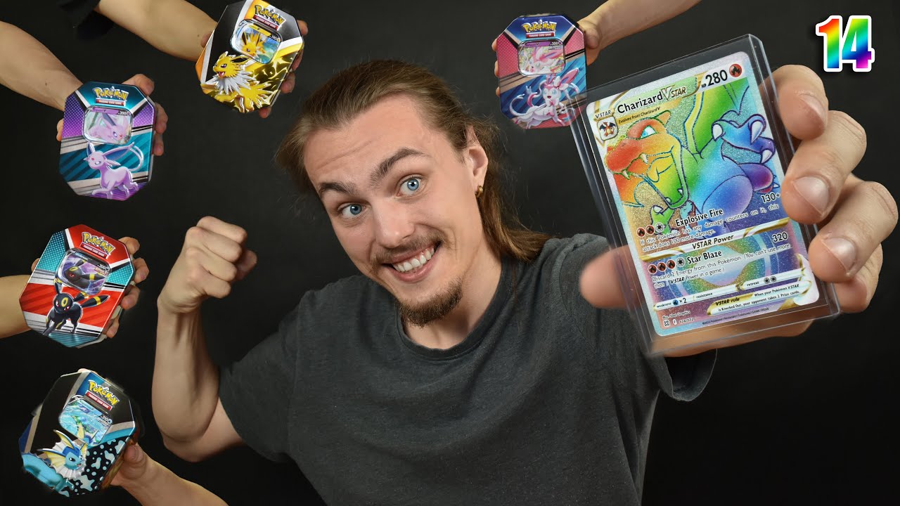 Trafiłem RAINBOW CHARIZARD V-STAR! -  Eevee Evolutions Tin