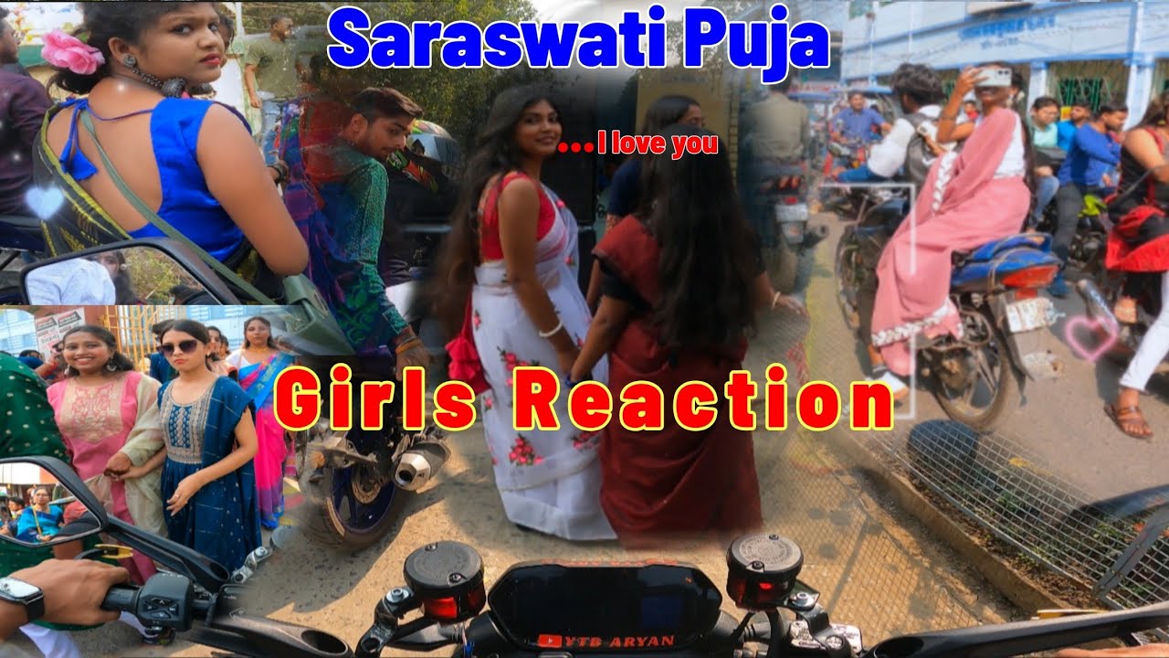 Saraswati Puja Girls Reaction Video