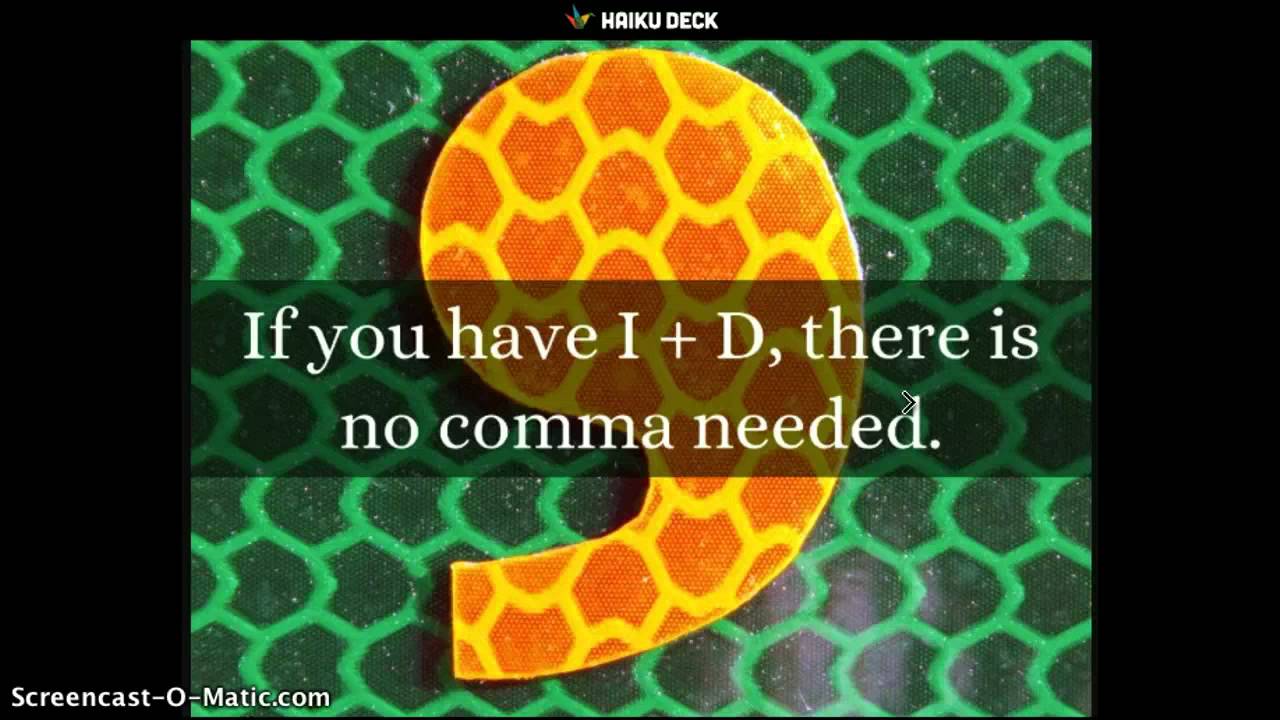 Commas & Conjunctions