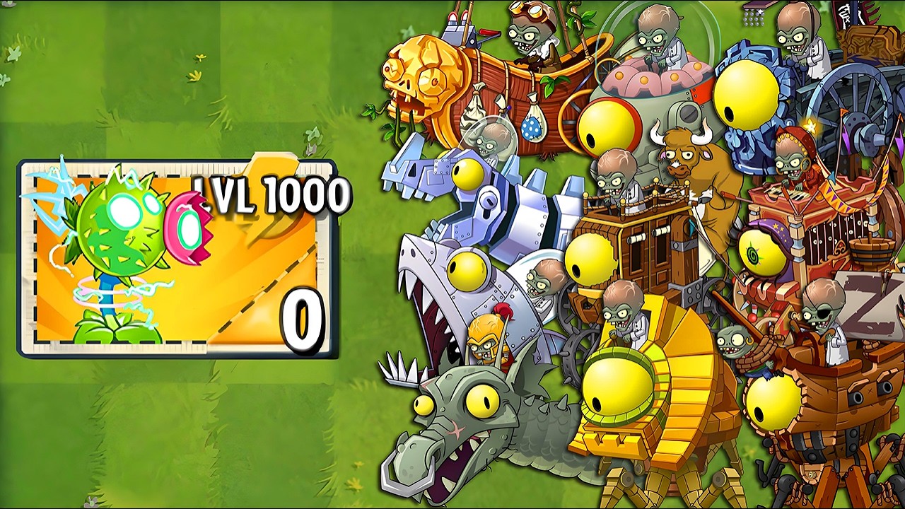 Every Random Plants LEVEL 1000 Power-Up vs ALL Final Bosses Fight! - PvZ 2 Final Bosses