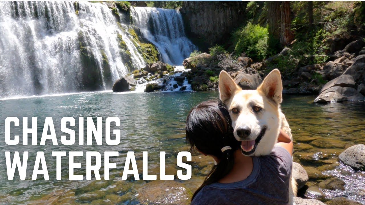 Exploring McCloud Falls near Mount Shasta, CA