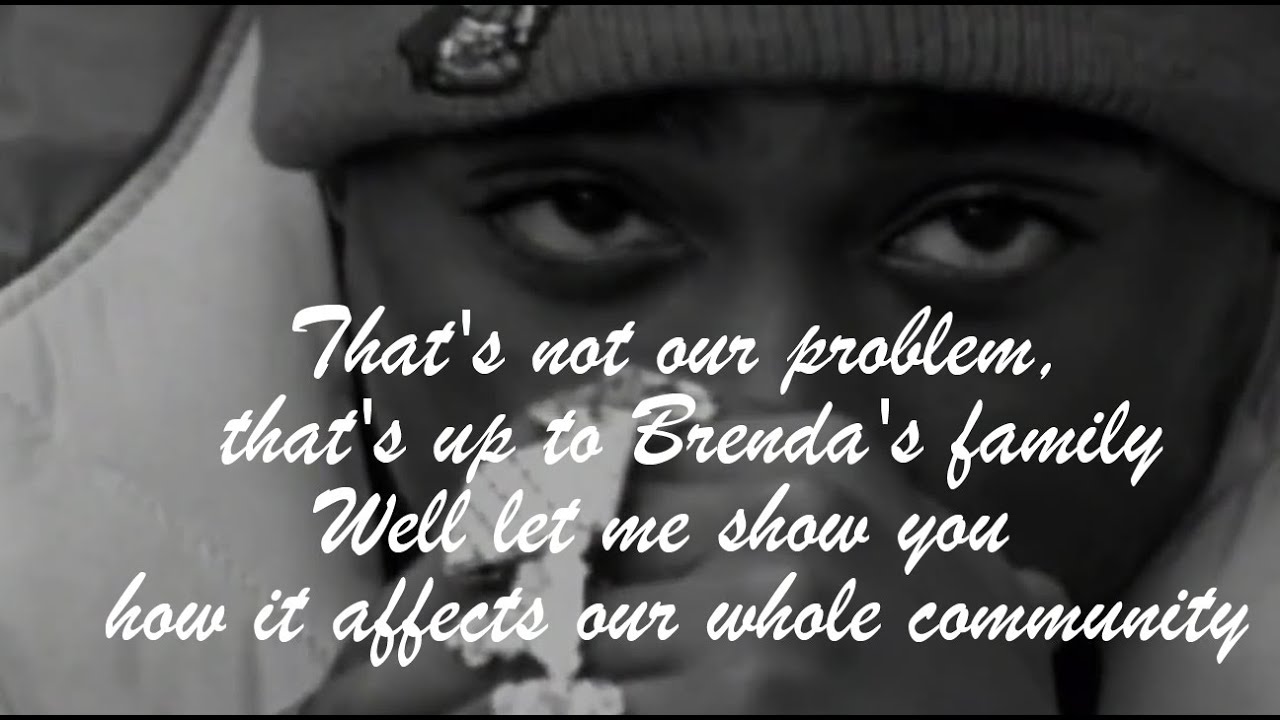 2Pac - Brenda's Got A Baby (lyrics on screen)