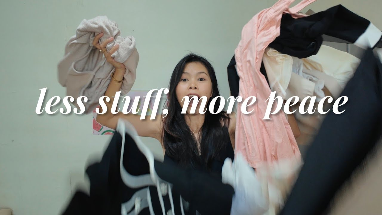 declutter my capsule wardrobe with me ✨️ | minimalist & intentional living