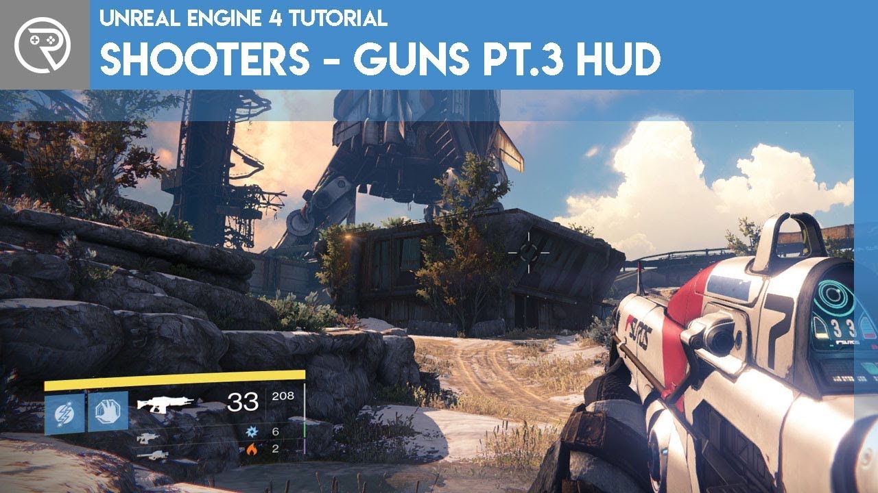 Unreal Engine 4 Tutorial - Shooter - Guns Part 3 Ammo Display