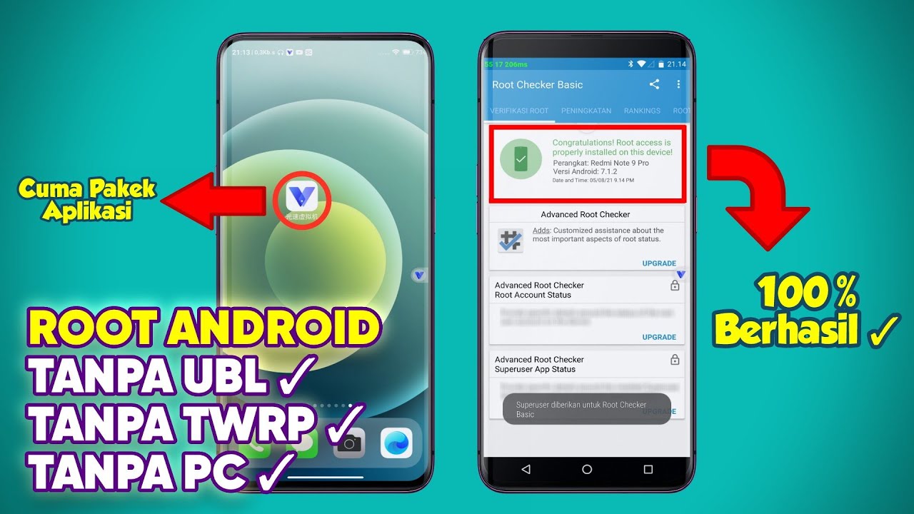 Cara Root Hape Android Tanpa PC Tanpa UBL dan Tanpa TWRP 100% Berhasil Support Semua Hape Android