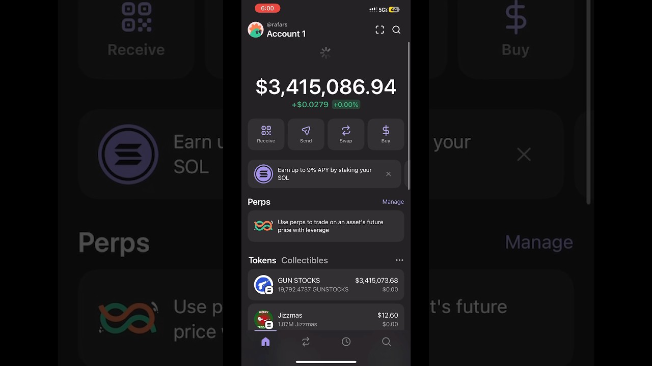 POV you open phantom wallet and find out your a millionaire