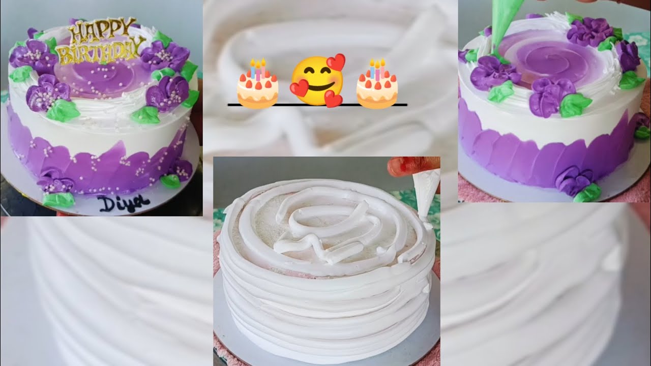 Trending Purple cake decorations step by step for beginners 🎂❤️ #cake #viral #viralvideo #shorts 