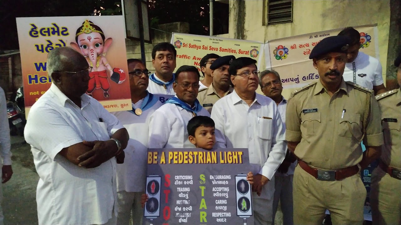 Road safety awareness by Surat City Traffic Police