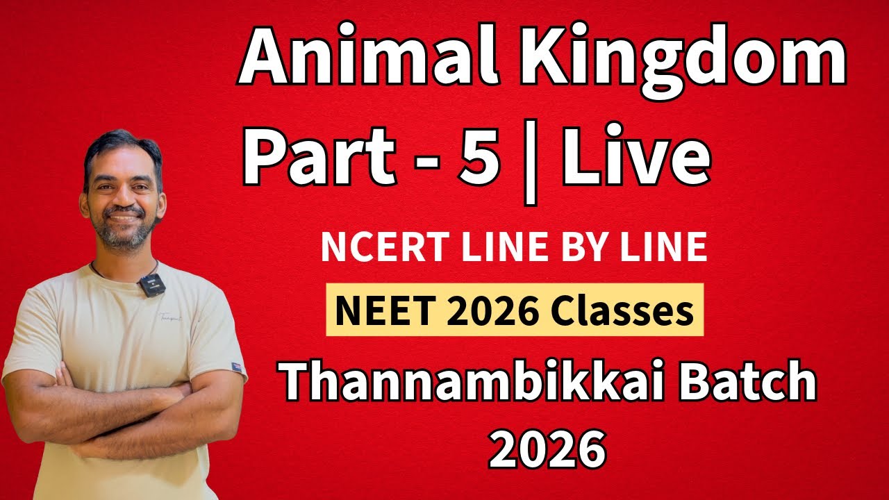 ANIMAL KINGDOM | PART 4 | LIVE | THANNAMBIKKAI BATCH 2026