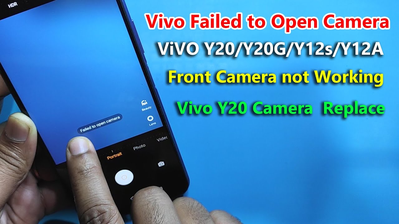 ViVO Y20/Y20G/Y12s/Y12A Failed to Open Camera Problem Fix | front camera replacement | Camera Repair