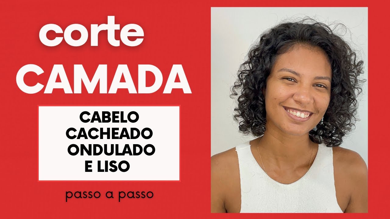 Corte de cabelo em camadas cacheado