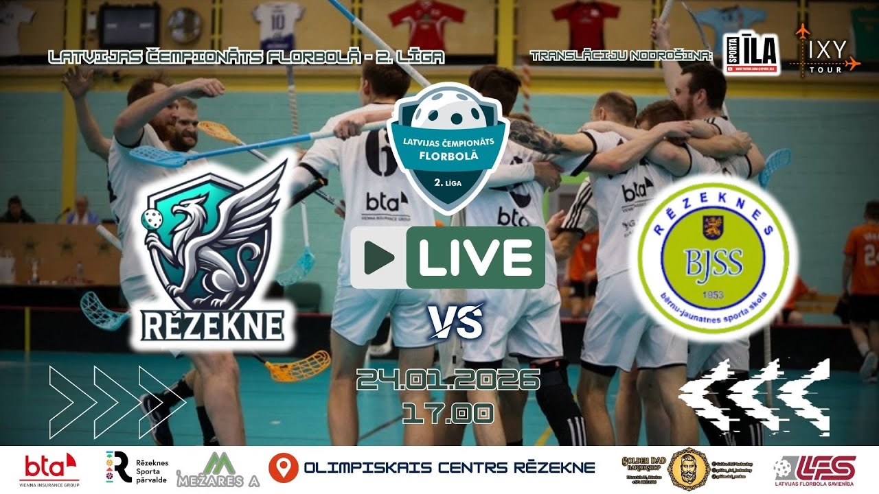 24.01.2026 - LČF 2. Līga - RĒZEKNE/BTA - RĒZEKNES BJSS