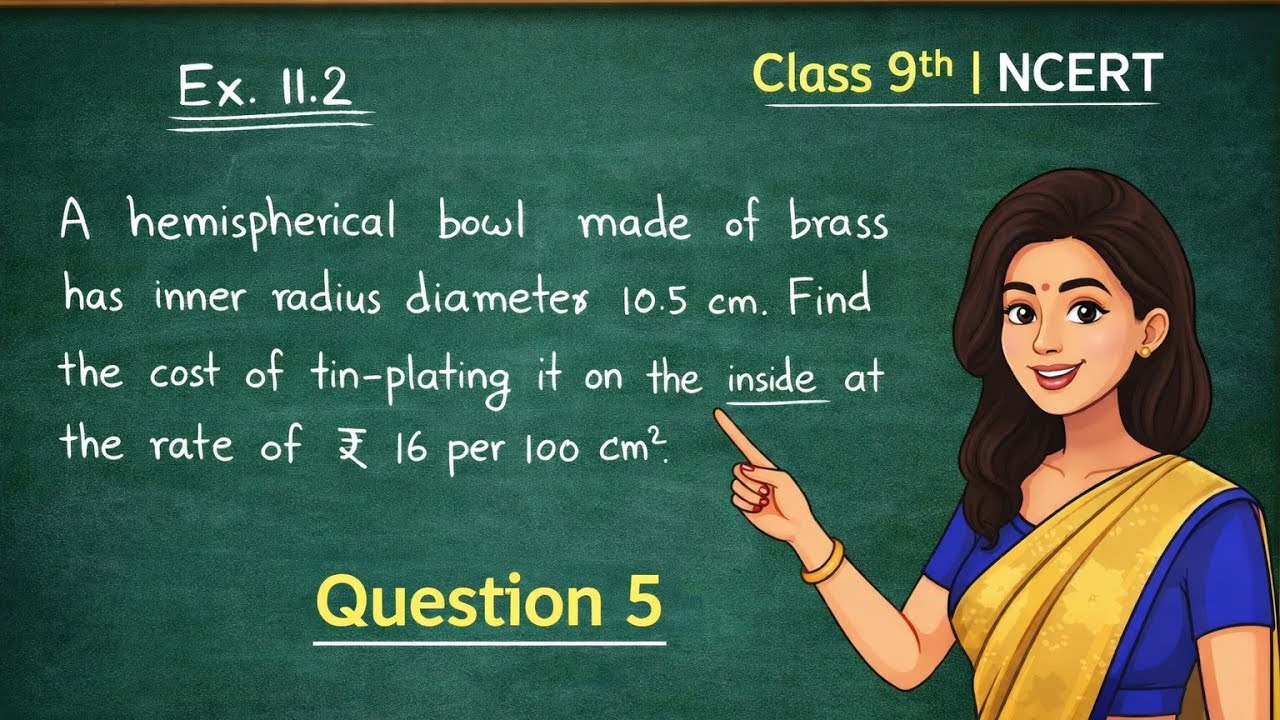 Que 5 Ex 11.2 class 9th surface area and volumes chapter 11 ncert solutions #ksj453 