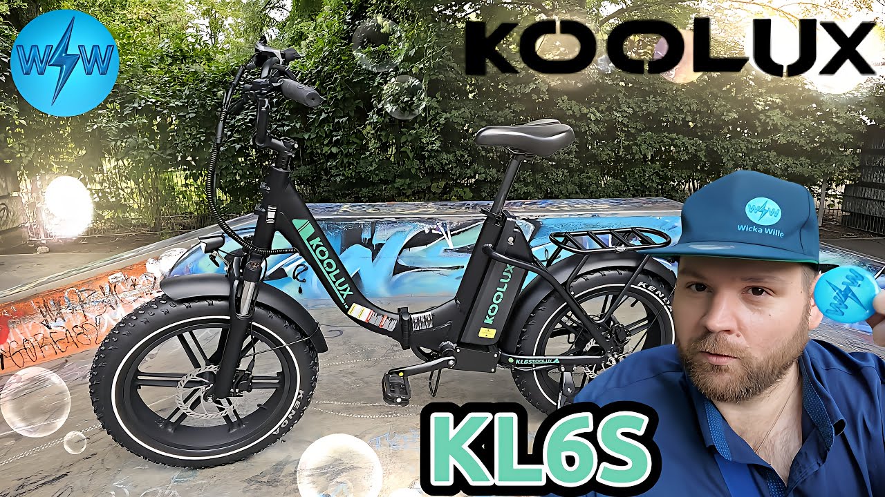 Koolux KL6S 🔥 Mega eFatbike 🔥 Günstiges eFold, 25 km/h, 250 Watt, eBike 2025, Federung