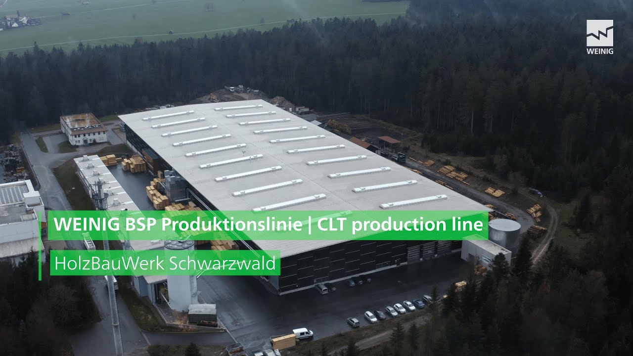 WEINIG BSP Produktionslinie / CLT production line | HolzBauWerk Schwarzwald