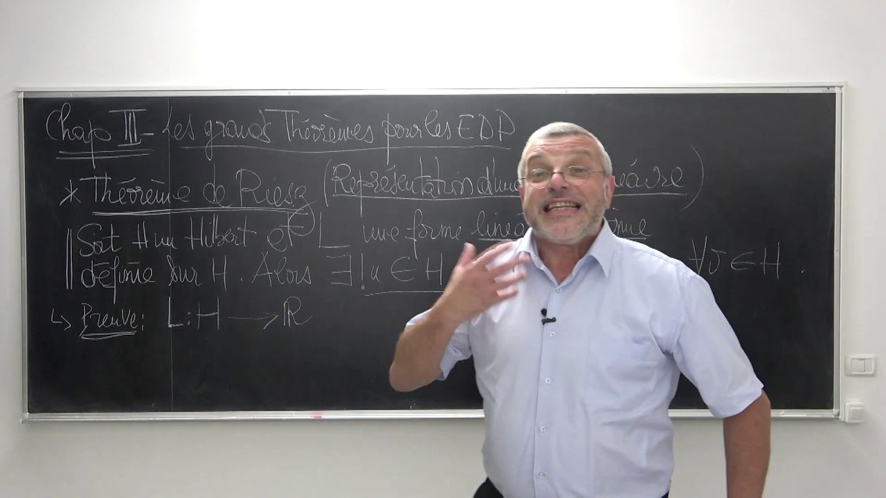 AMEDP Cours 13 - Le Théorème de Riesz