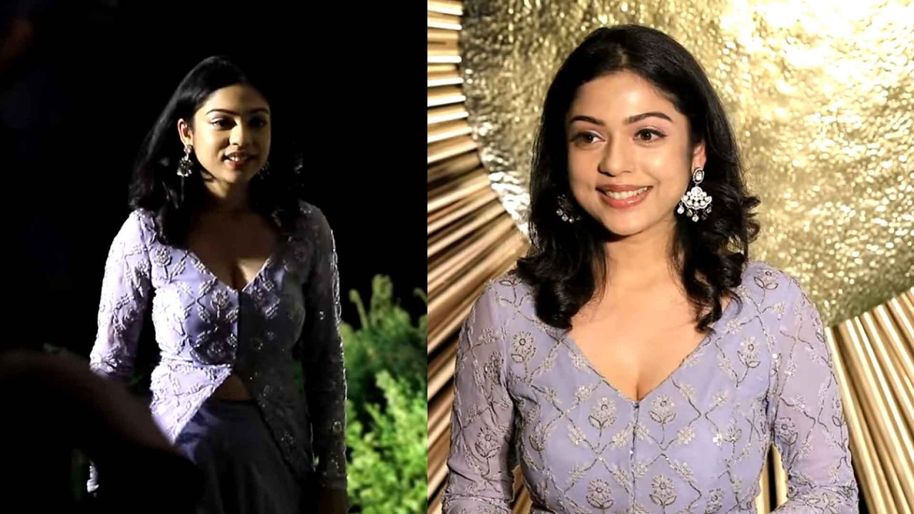 Heroine Varsha Bollamma Attends Vijay Devarakonda and Rashmika Mandanna Reception #viroshreception