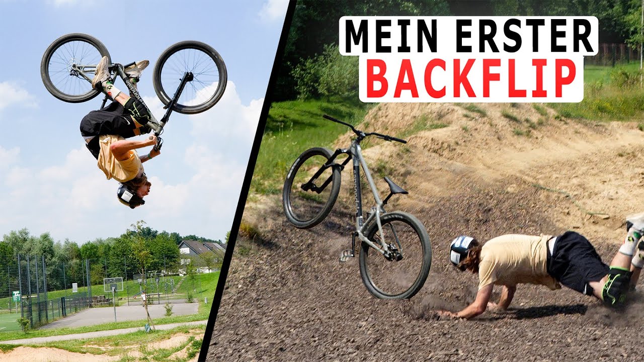 An EINEM Tag BACKFLIP mit FAHRRAD lernen?! | Jan Schlappen