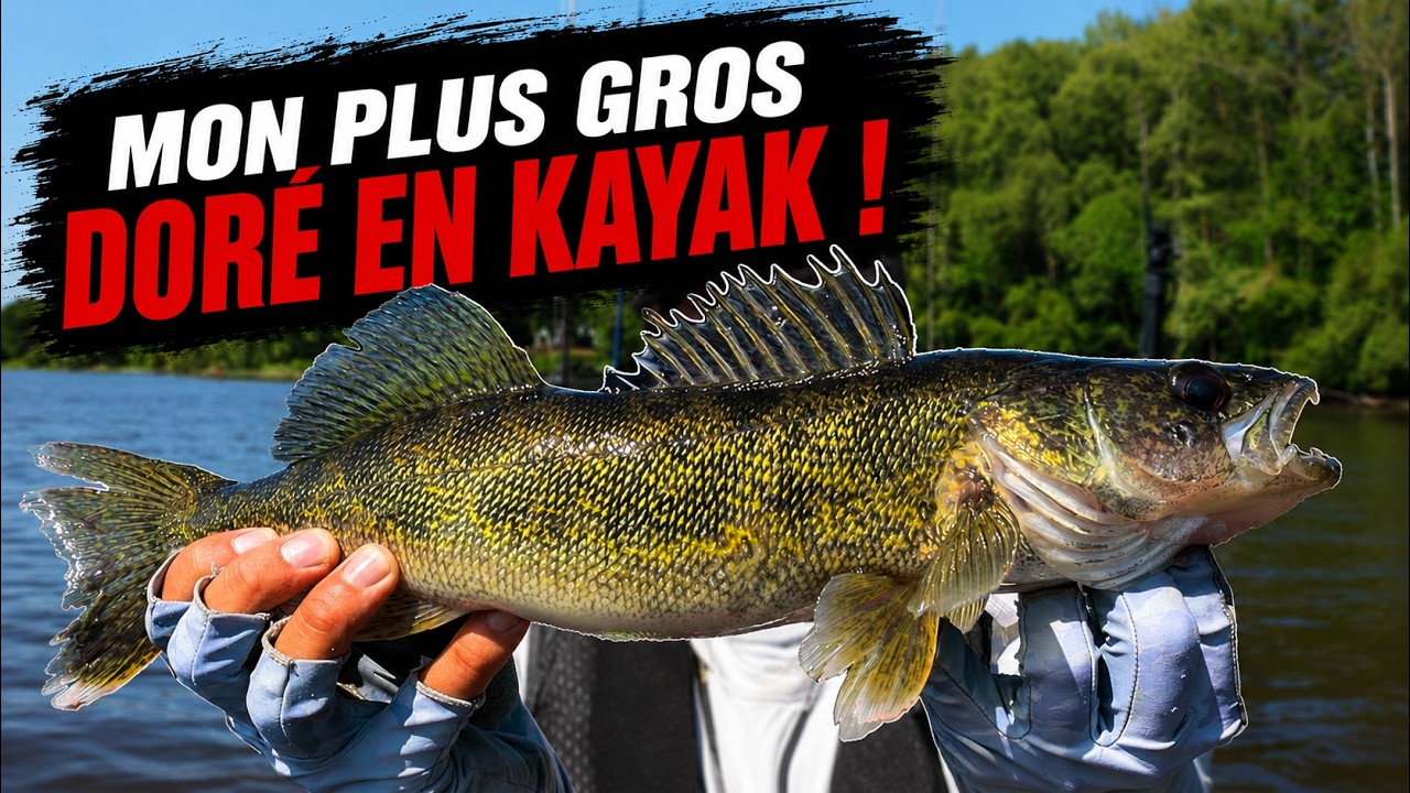 MON PLUS GROS DORÉ en kayak ! (Rivière des Mille-Îles)