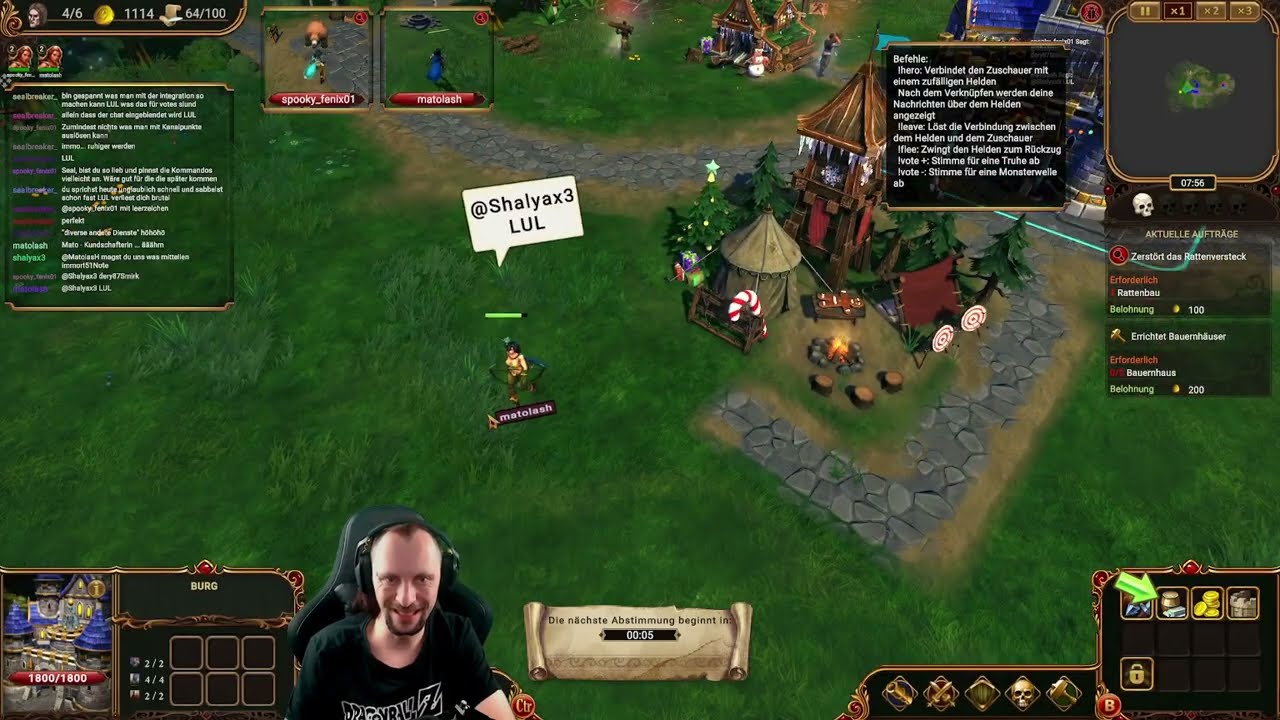 🔴Lessaria: Fantasy Kingdom Sim #01 (1/2)🏰: Kampagne - Mit Chat in die Schlacht (Twitchintegration)