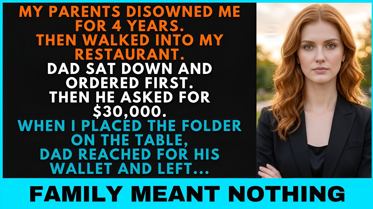 My Parents Escaped Me For Four Years | Then Walked Into My Restaurant. Dad Demanded 30...