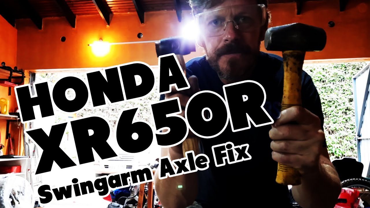 Honda XR650R Swingarm Axle Seized! A boozy removal guide for muppets.