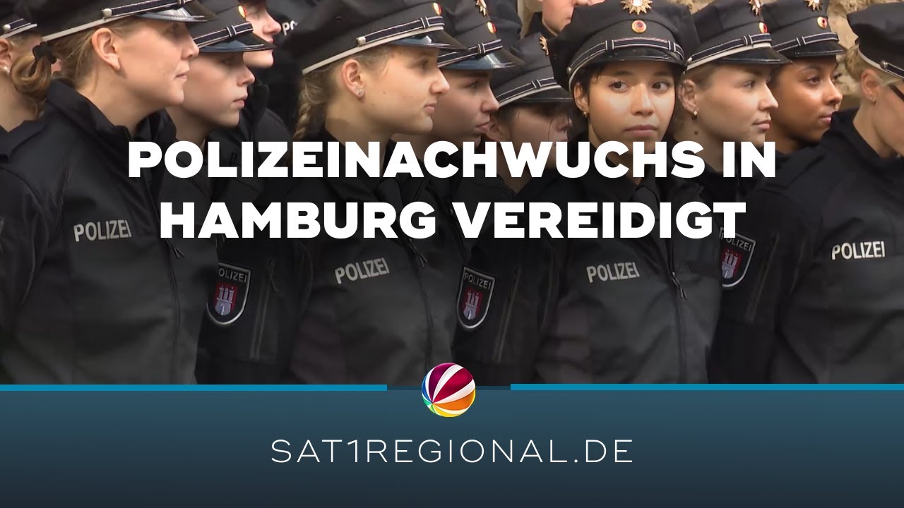 138 Polizeianwärter in Hamburg vereidigt