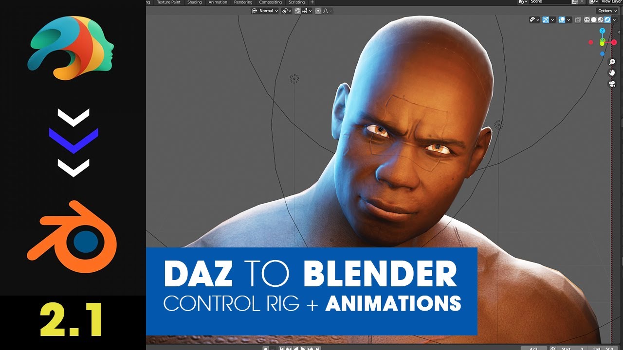 DAZ To Blender Bridge ~ Send Character Animations with Control Rig to Blender, Genesis 8.1 Support