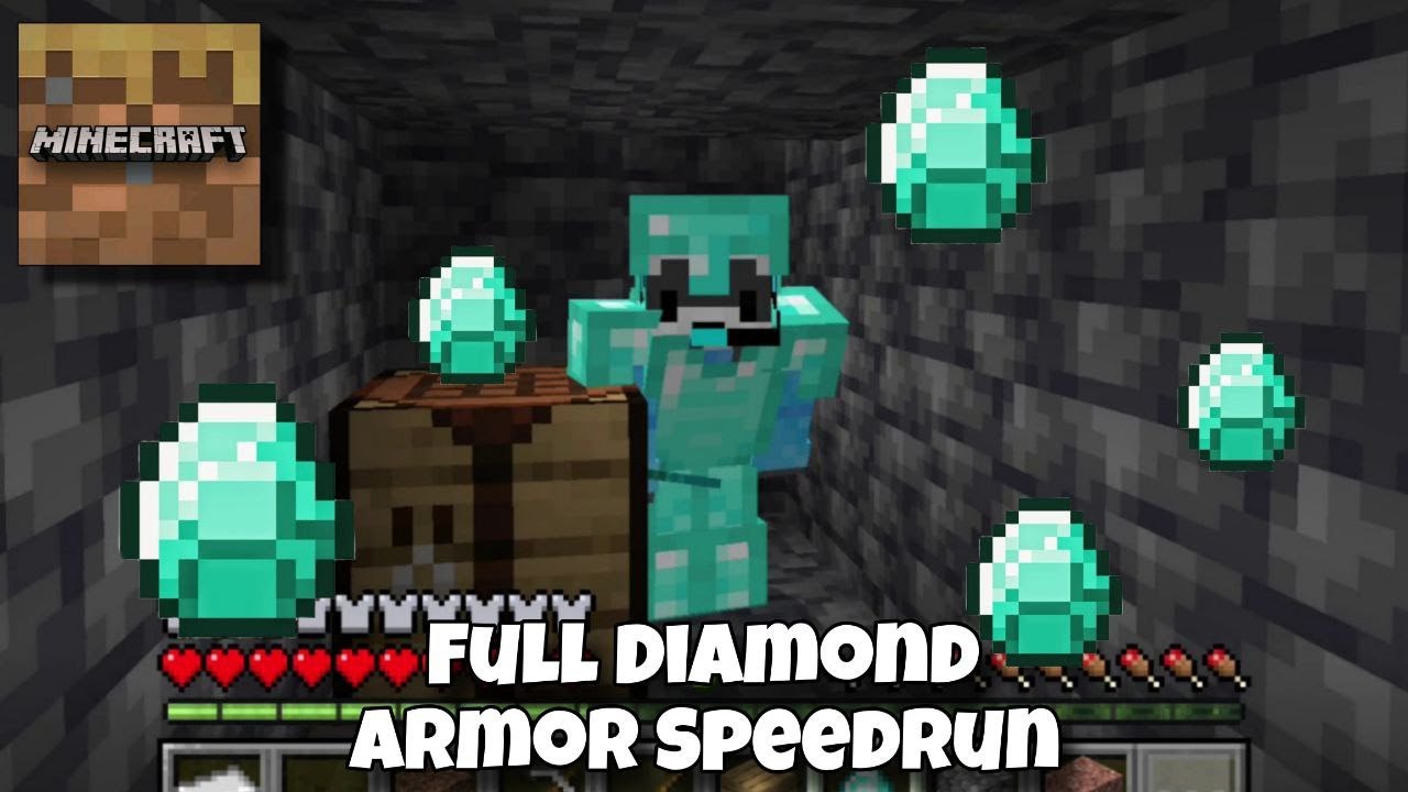 FULL DIAMOND ARMOR Speedrun in Minecraft Trial