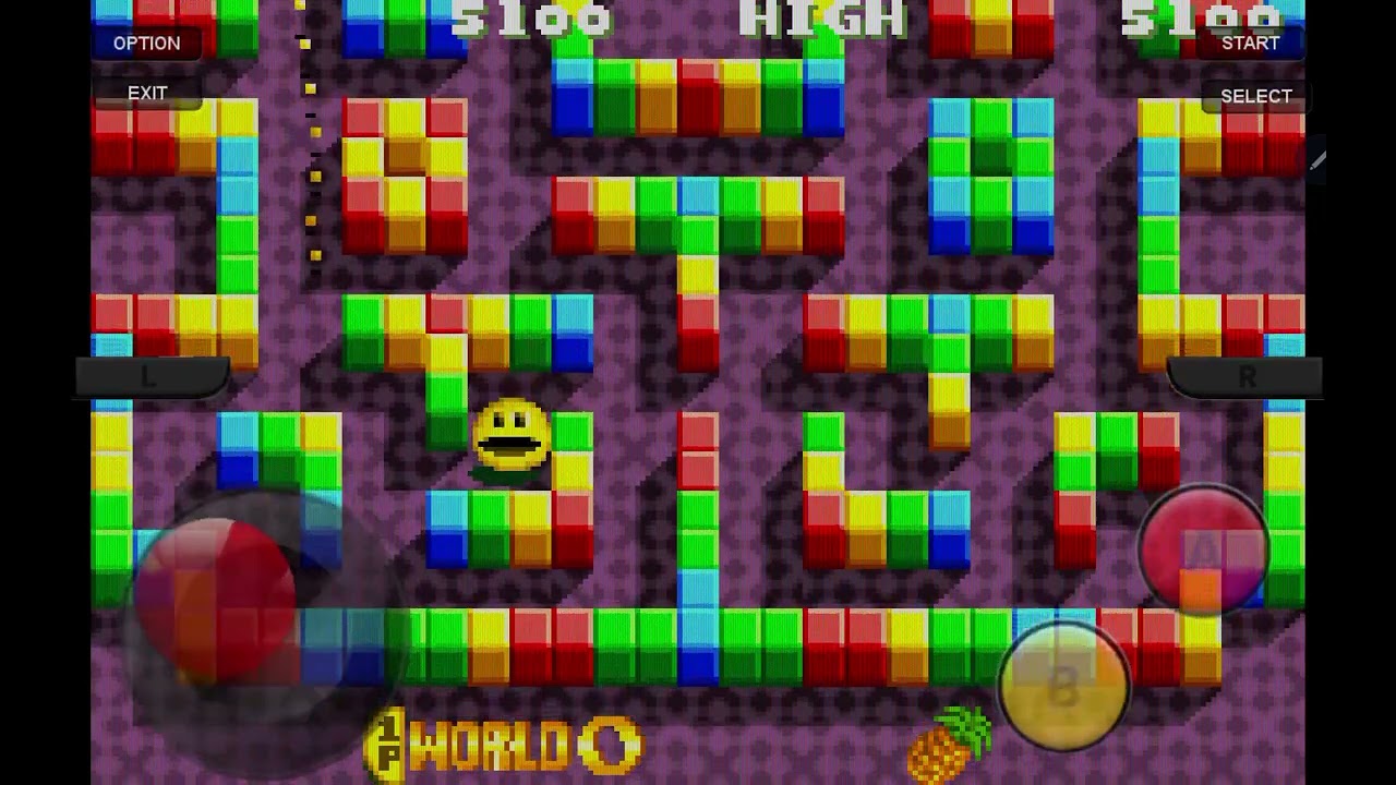 PAC MAN collection: jugando el minijuego PAC MAN ARREGMENT.
