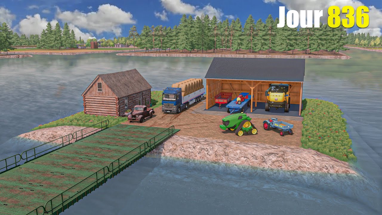 J'ai Passé 5 ans sur un île Minuscule avec 0€ et j'ai construis des ponts pour me déplacer sur FS 22