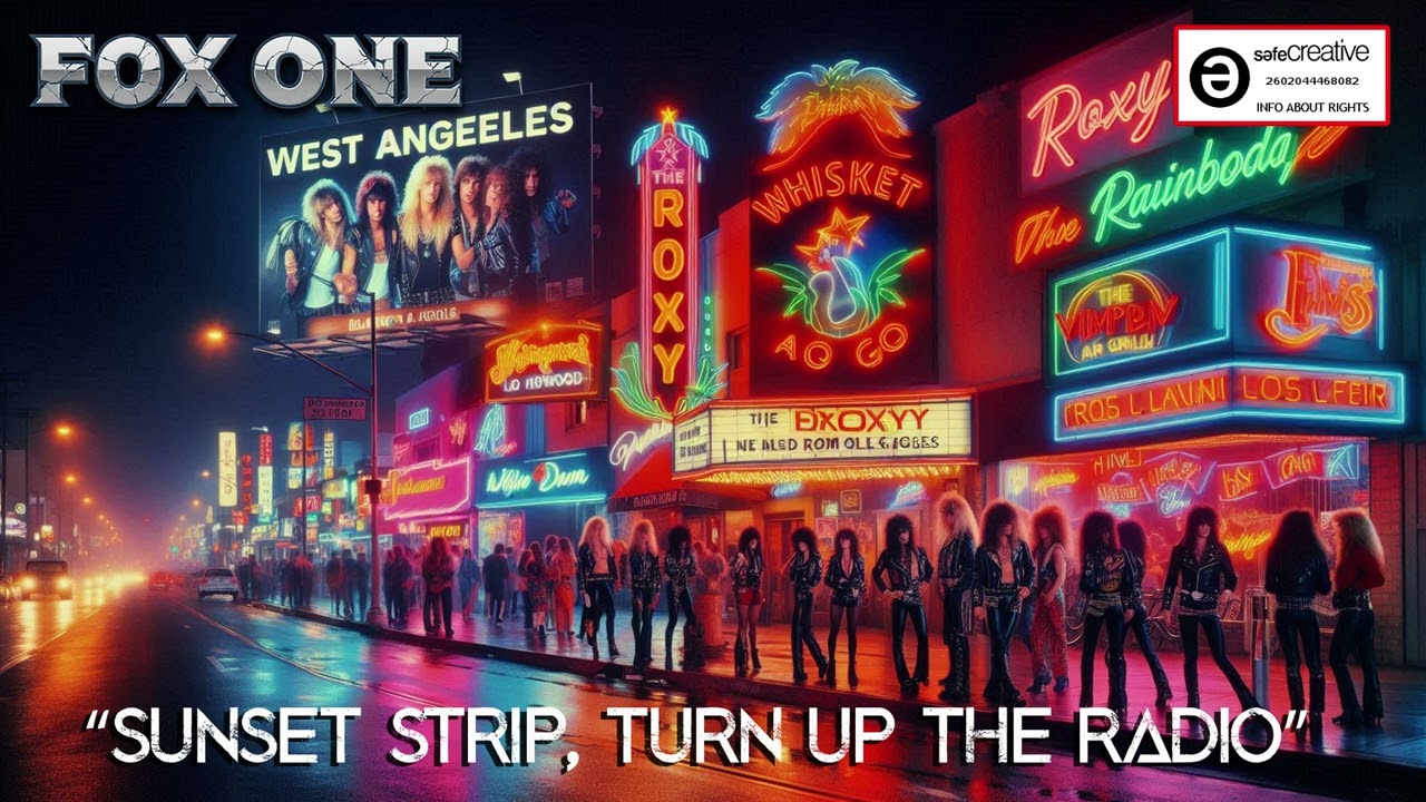 FOX ONE – “SUNSET STRIP, TURN UP THE RADIO” (80S GLAM ROCK / HARD ROCK)