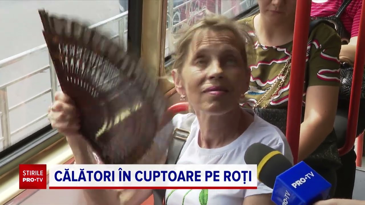 Peste 90% dintre tramvaiele din Capitală nu au aer condiționat. Câte grade arată termometrul