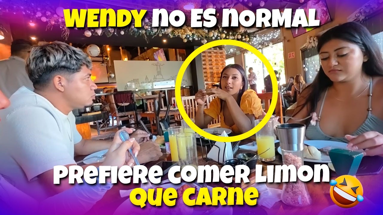 Este ha sido uno de los mejores restaurantes donde hemos ido. Wendy prefiere comer LIMÓN que carne🤣