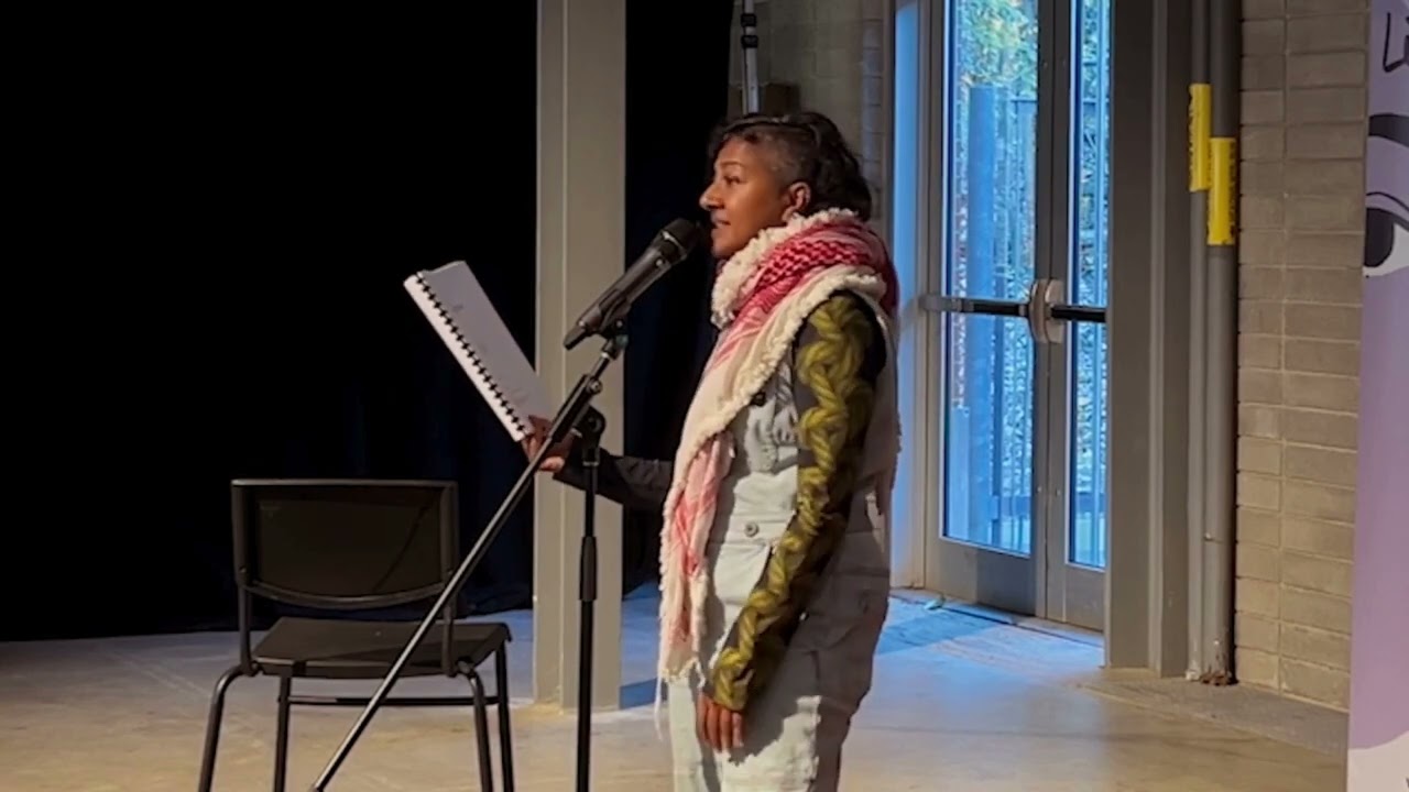 gitanjali lena at the Good Mourning Festival 2024 performing  2 Poems about dementia