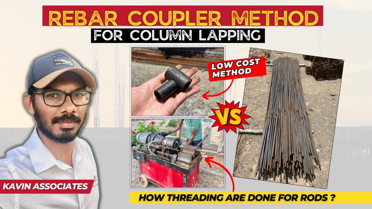 Rebar Coupler Method Vs Lapping Method🔥| Price Difference💰| Types of Rebar Coupler ✅