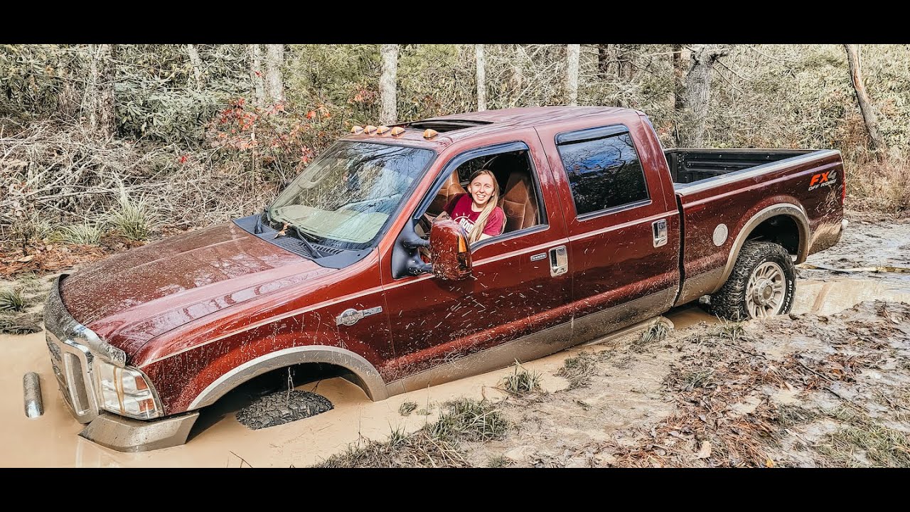 A Day at Charlies Creek Trail! Getting Stuck in the Mud & Other Adventures! #fordf250 #offroading