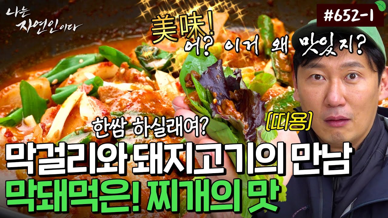 이건 뭐..찌개도 아니고..제육볶음도 아니고..이름하여 막돼먹은 찌개! 과연 그 맛은..?!｜자연인 다시보기 652-1