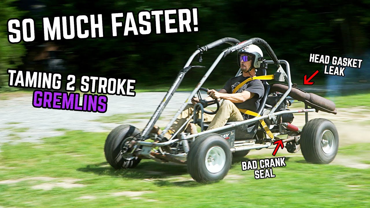Our $500 2 Stroke Cross Kart is Plagued by Issues | Engine Rebuild, Revival + Rip!
