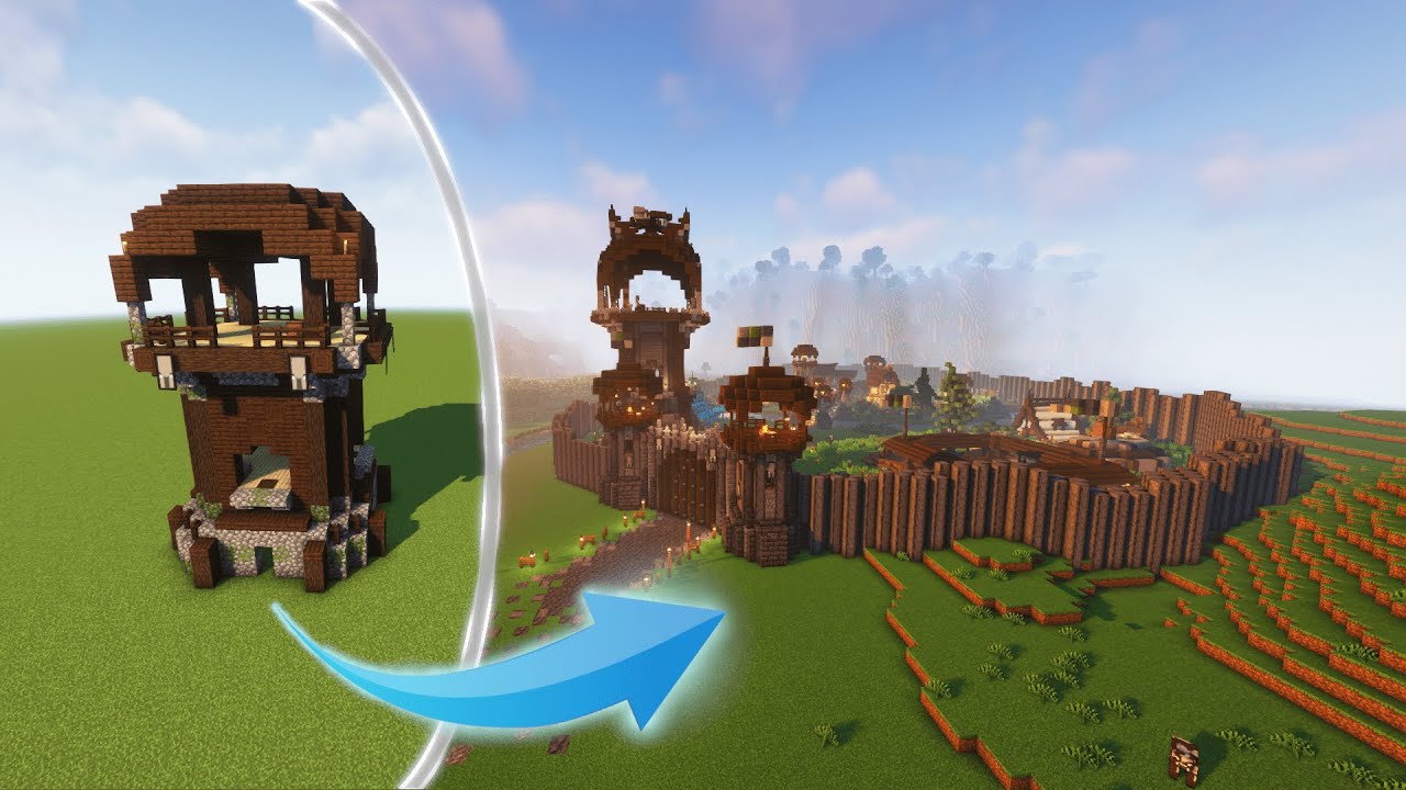 I Transformed a PILLAGER OUTPOST Into a PILLAGER VILLAGE in Minecraft