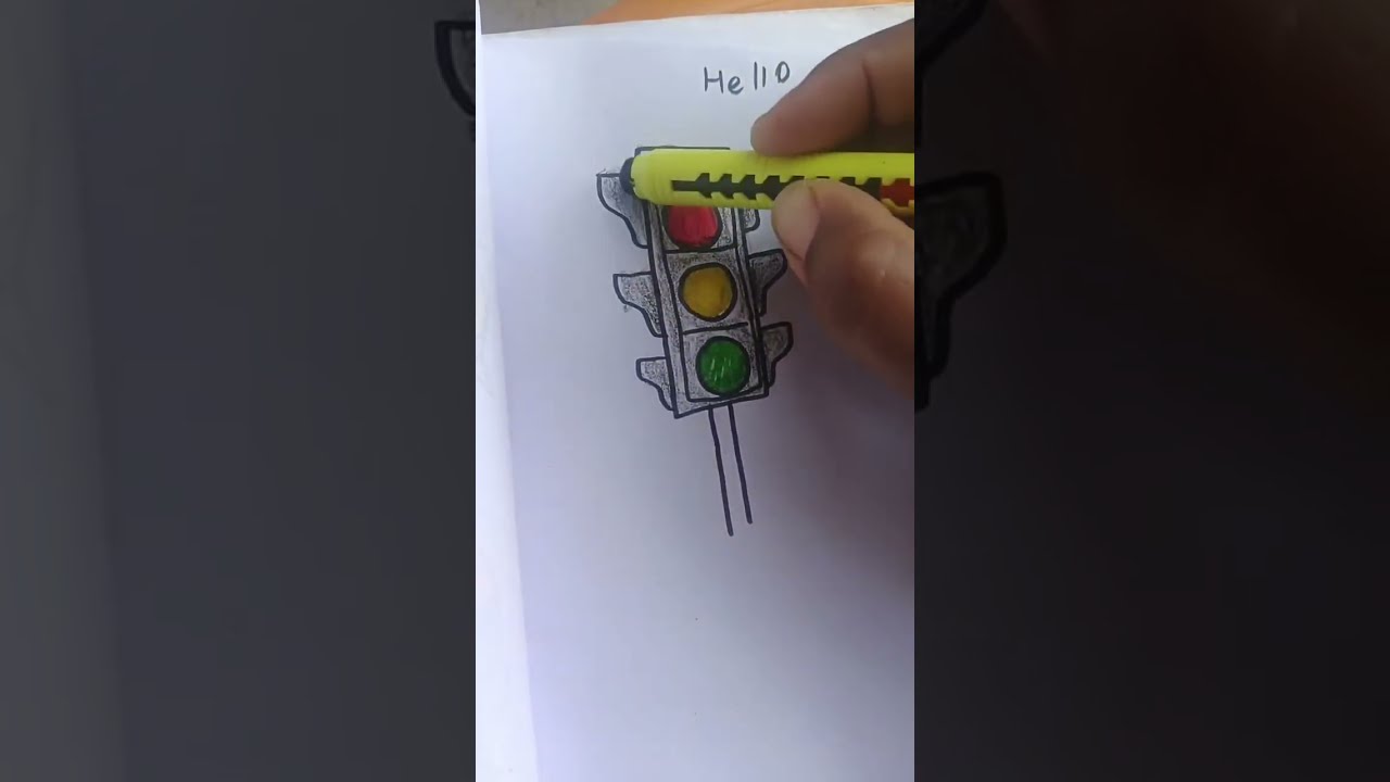 Signal and flower drawing 