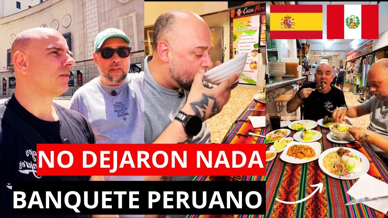 Dos españoles VIVEN el MEJOR DÍA de su VIDA en Madrid , Gatstonomía Peruana.