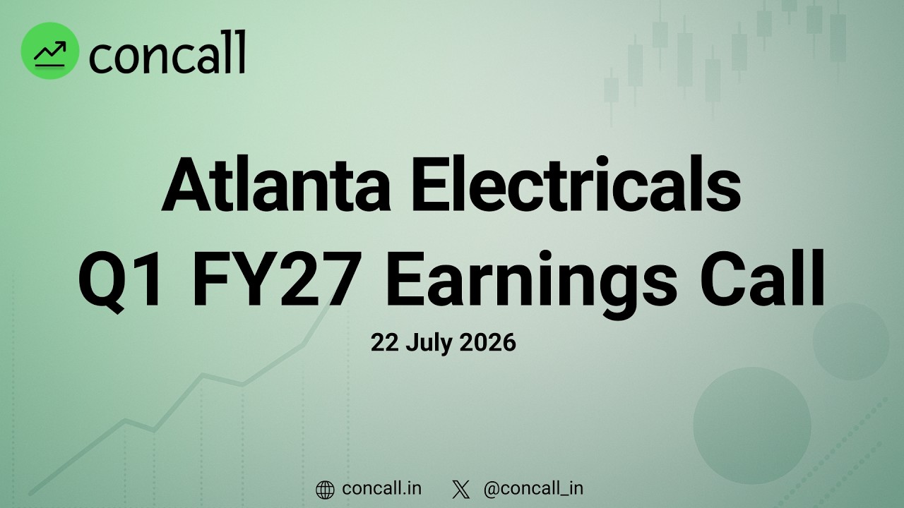 Atlanta Electricals Q1 FY27 Earnings Conference Call | Concall.in