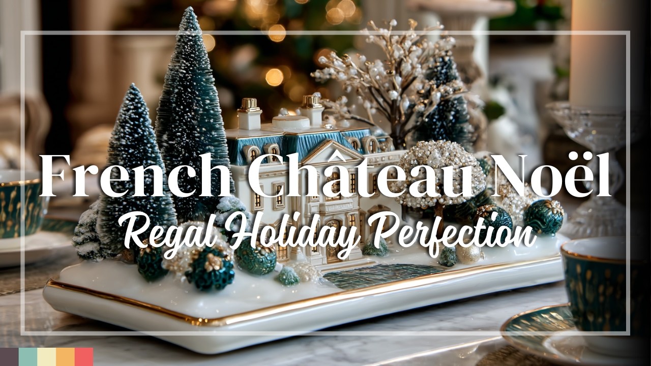 Французский Ch&acirc;teau No&euml;l 🕊️ Роскошный праздничный декор для каждой комнаты в королевском совершен...