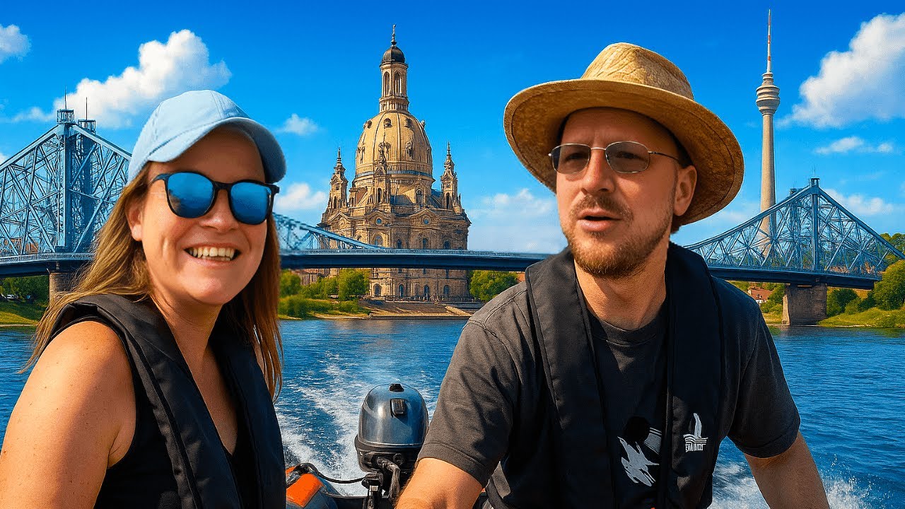 Dresden vom Wasser 😲 Mit 15 PS Motorboot bis zum Blauen Wunder!