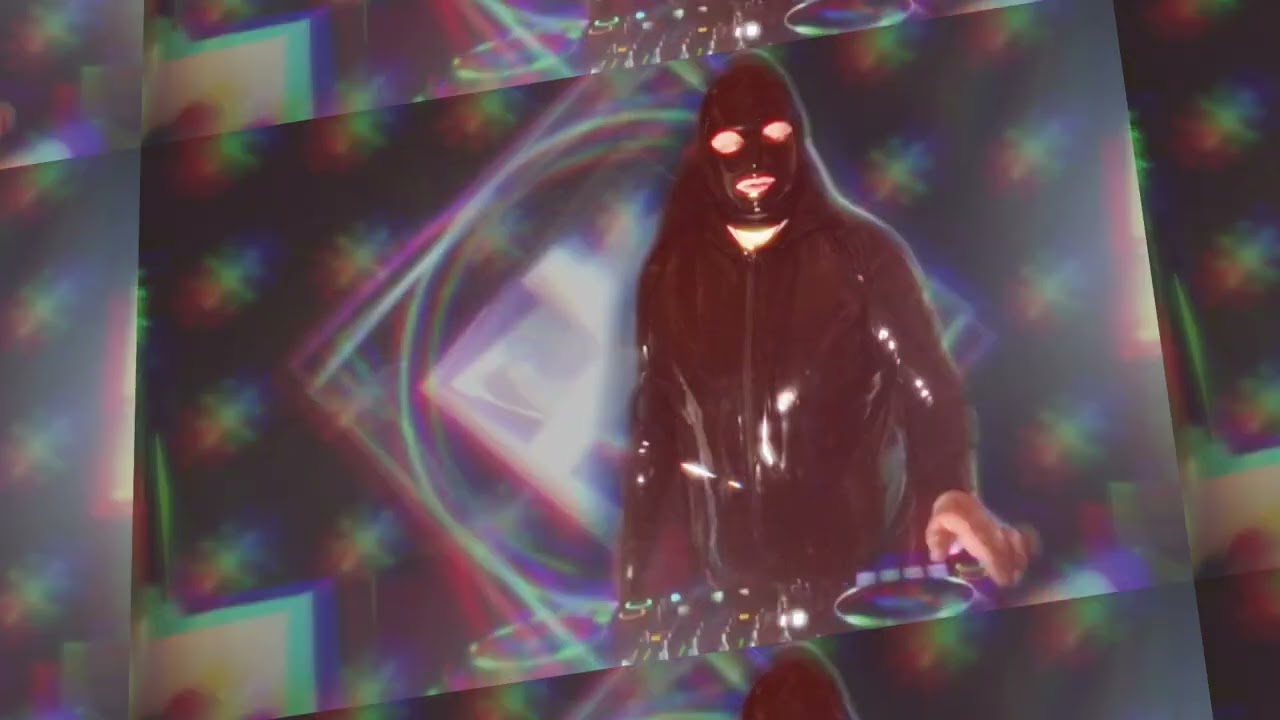 LatexFine - hypnotic melodic Techno with a black latex rubber mask
