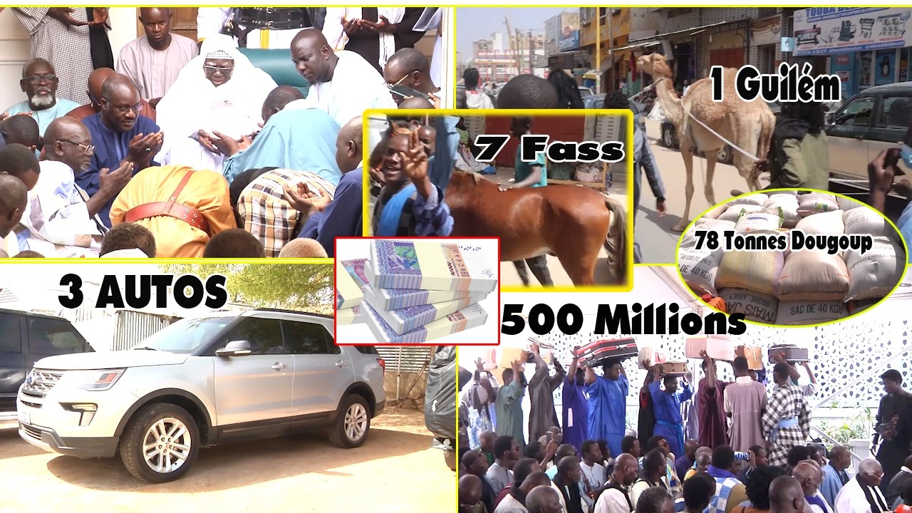 Diébale Adiya Khalif Général des Baye Fall 500 Millions 3 autos 7 Fass 1Guilém  78 Tonnes Dougoup